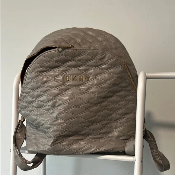 DKNYC | Bags | Dkny Quilted Gray Backpackperfect For Travel 